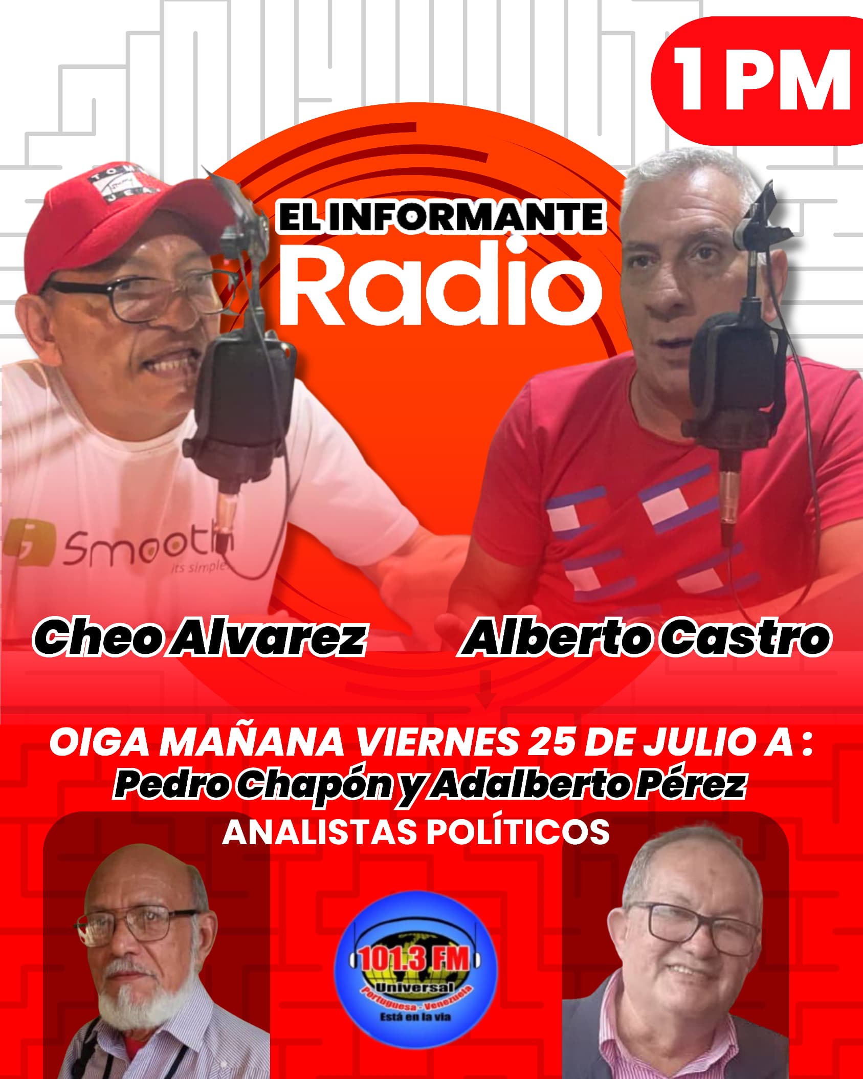DESDE MI PODIUM Por Adalberto Pérez 25 de Jul