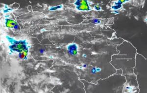 Inameh reporta lluvias y descargas eléctricas en regiones del sur y occidente venezolano