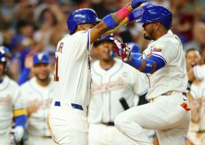 ¡Segunda victoria! Luis Arráez disparó dos jonrones para guiar a Venezuela ante Israel 11-3