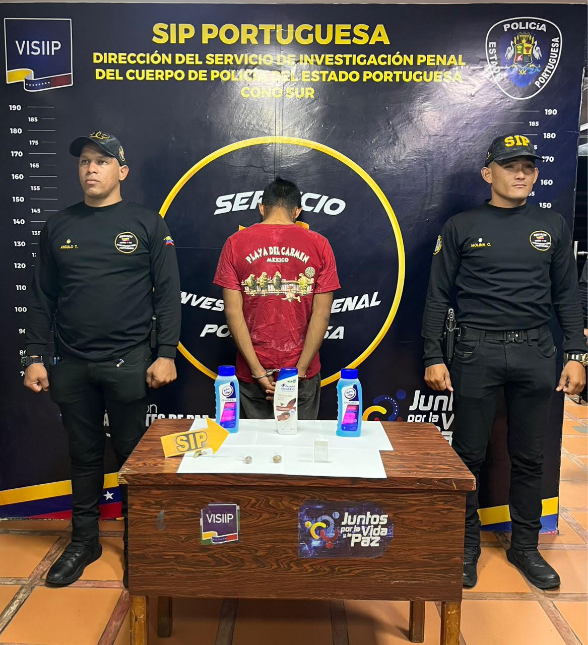 SIP Cono Sur detiene a ciudadano por hurto y posesión de sustancias ilícitas en Guanare