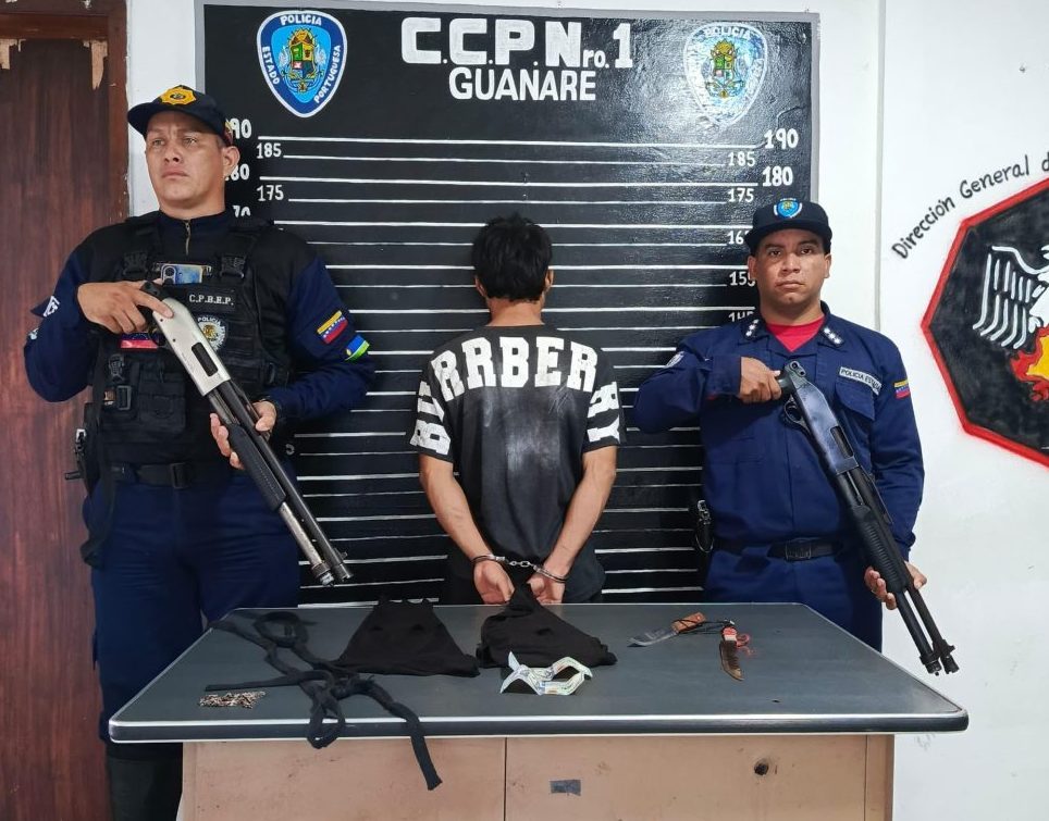PoliPortuguesa captura a un delincuente y logra rescatar a una mujer y tres niños secuestrados en Guanare